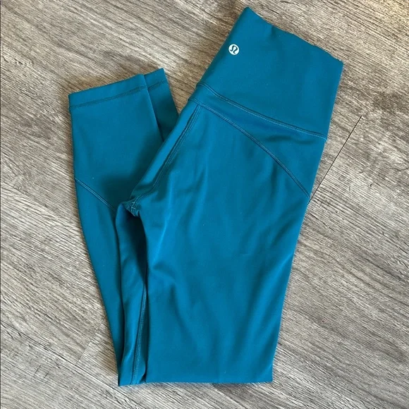 lululemon athletica Teal Leggings - Picture 1 of 8